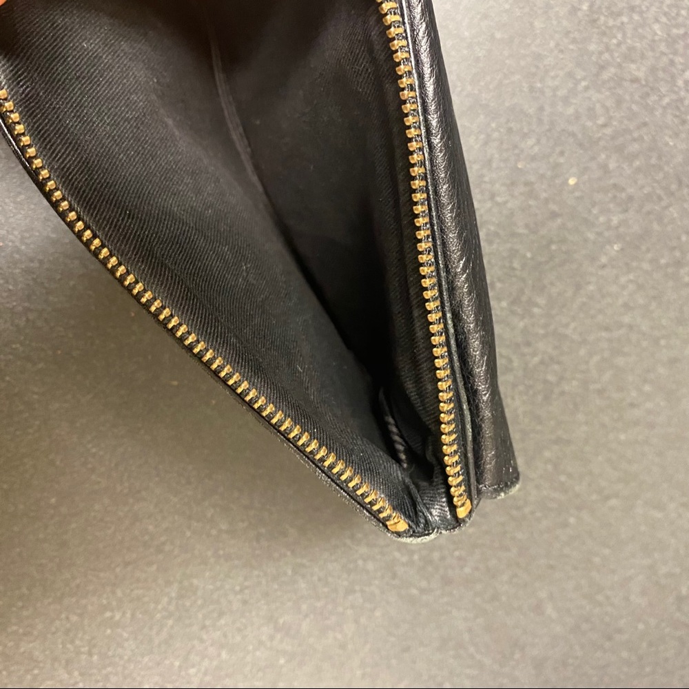 Fossil Leather Wallet Coin Clutch in Black 13 slot - Picture 4 of 10